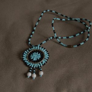 ketting licht blauw/zwart